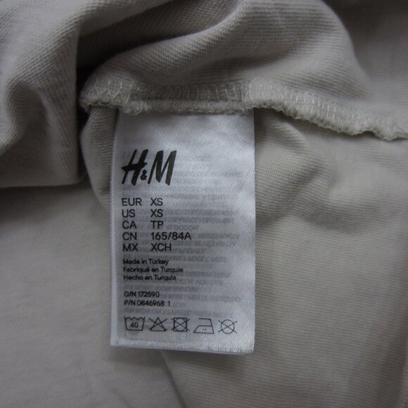 Posty Co Shirt Adult XS Beige Post Malone H&M Demon Lyrics Short Sleeve - Picture 8 of 12